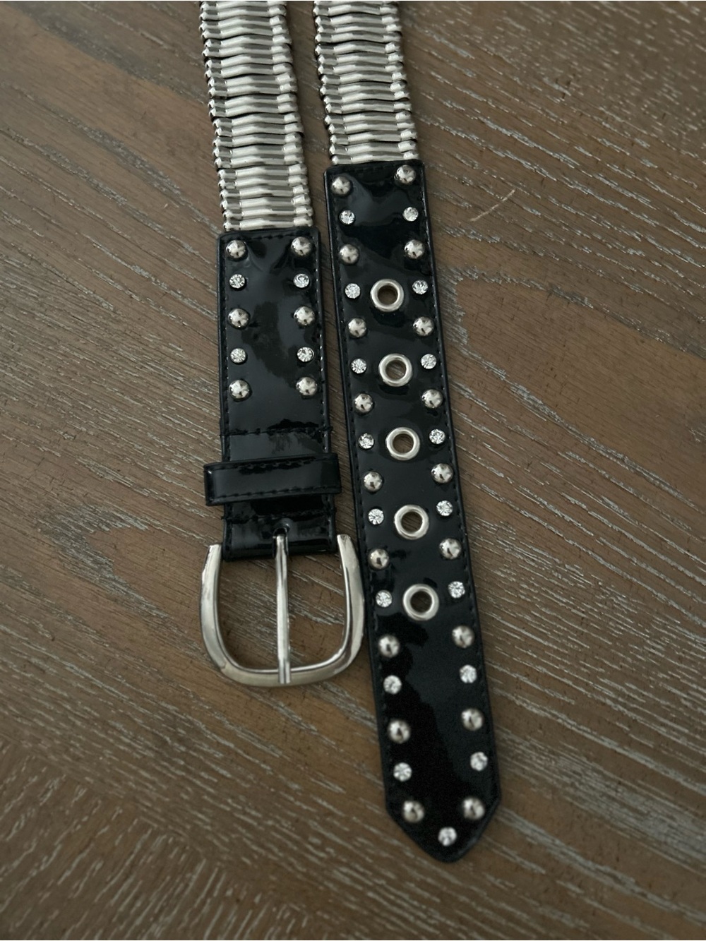 Black and Silver Women’s Belt Size S/M